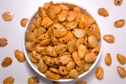 Mandeln gesalzen und geröstet mit Chili