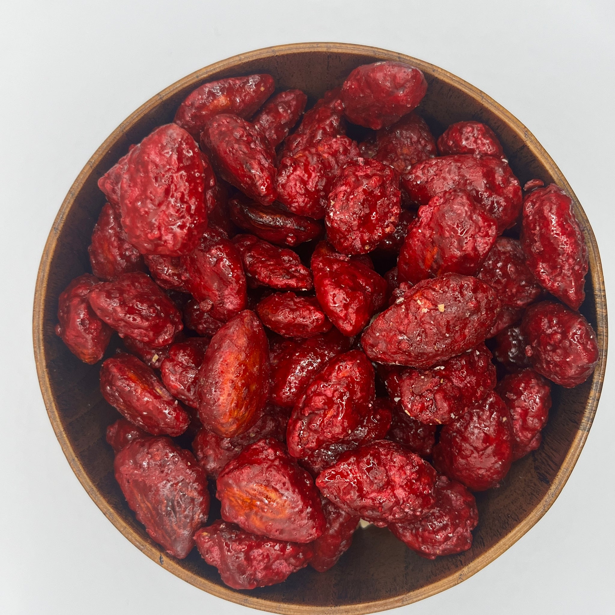 Gebrannte Mandeln mit Brombeeren
