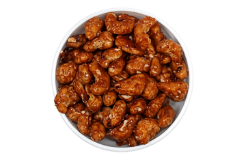 Gebrannte Cashewkerne mit Salz-Karamell