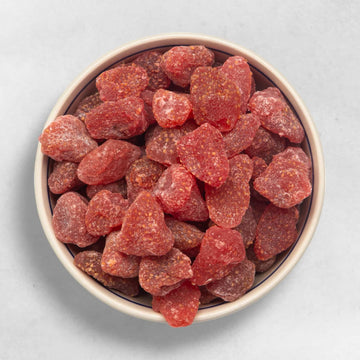 Getrocknete Erdbeeren Bio naturbelassen ungesüßt fruchtig aromatisch gesunder Snack ohne Zuckerzusatz vegan ballaststoffreich Trockenfrüchte