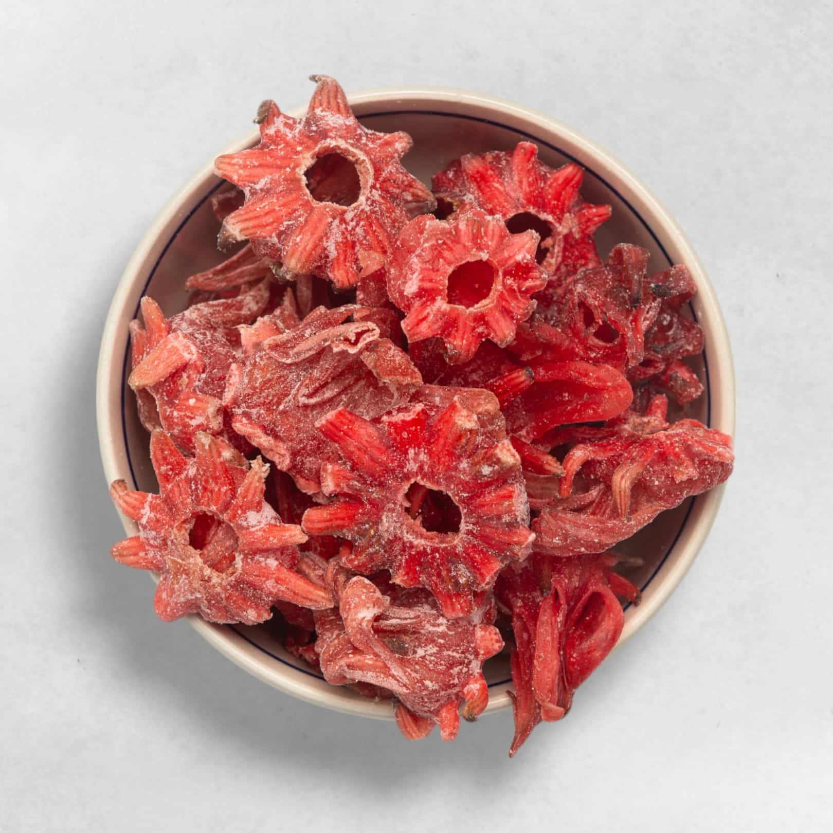 Getrockneter heller Hibiskus Bio Qualität zuckerfrei blumig erfrischend naturbelassen für Tee Antioxidantien reich vegan gesund