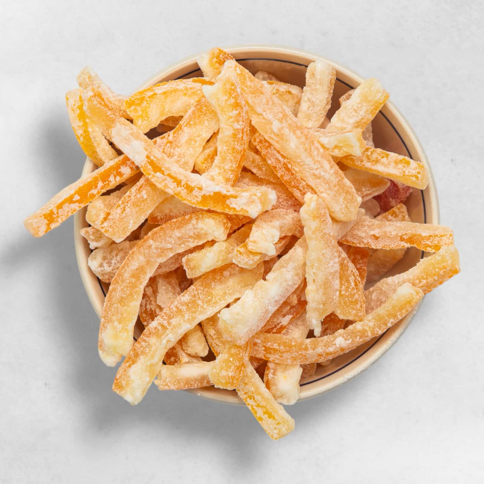 Kandierte Orangenschalen Bio Qualität fruchtig aromatisch zuckerfrei natürliche Süßigkeit vegan Snack ballaststoffreich aus Österreich