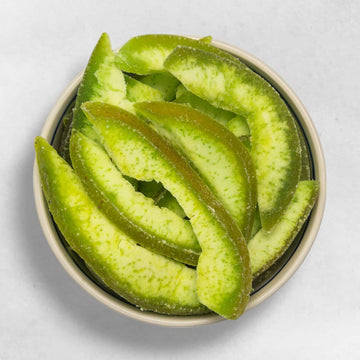 Getrocknete Pomeloschalen Bio Qualität ungesüßt naturbelassen Zitrus Aroma fruchtige Schale kandiert ballaststoffreich vegan exotische Trockenfrüchte